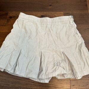 Urban Outfitters grey corduroy pleated skirt